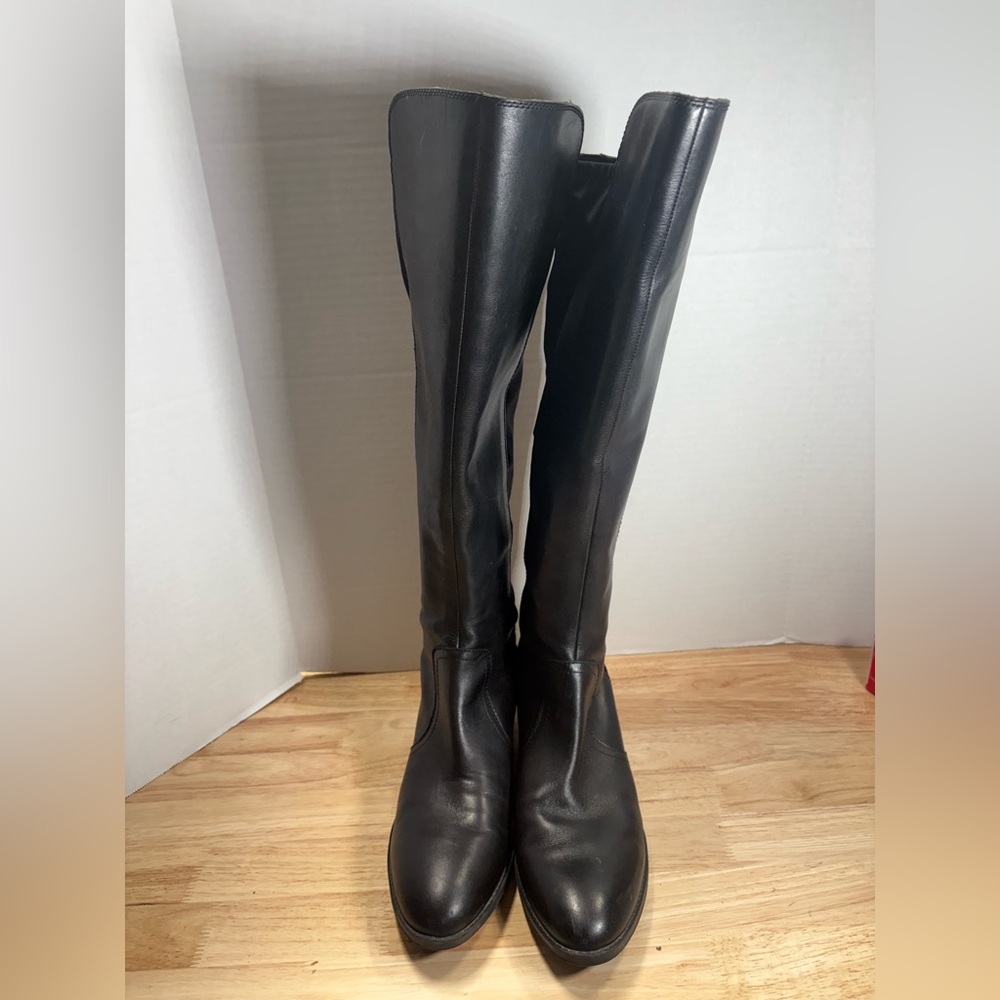 Vince Camuto Black Over-the-Knee Leather Boots